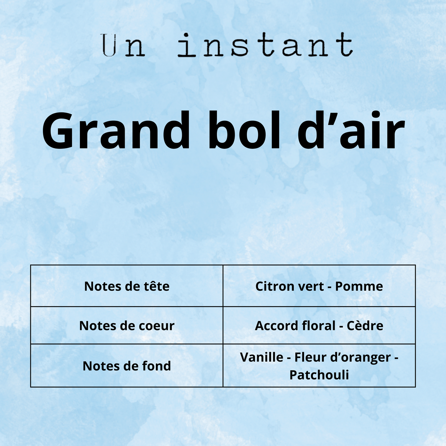 Grand bol d'air