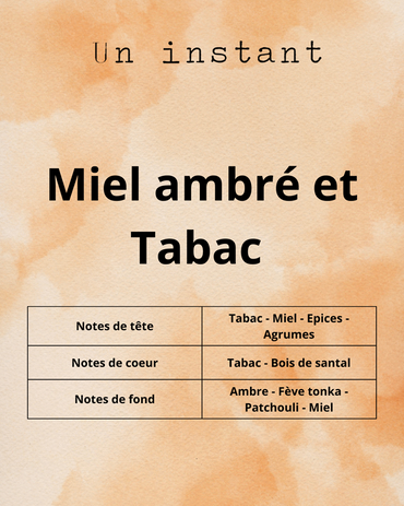 Miel ambré et tabac