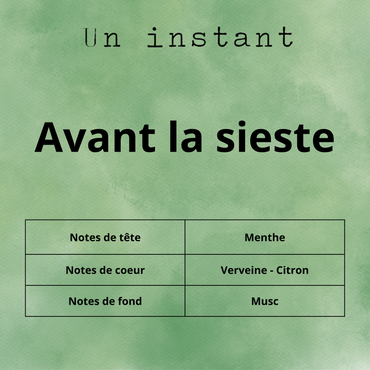 Avant la sieste