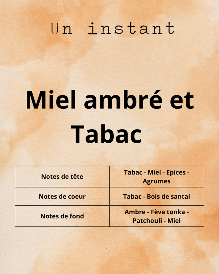Miel ambré et tabac